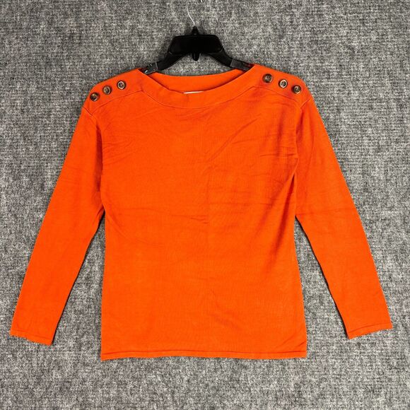 Carolyn Taylor Sweater Women S Pullover Regular Business Casual Knit Long-Sleeve - Picture 1 of 10